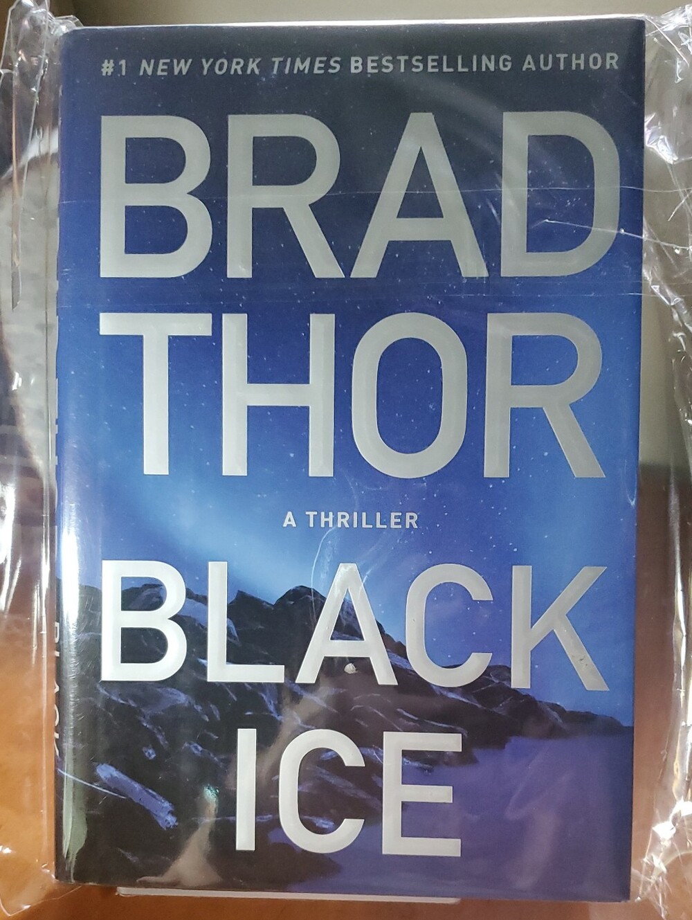 'Black Ice' By Brad Thor Hardcover Coffee Table Book - Blue